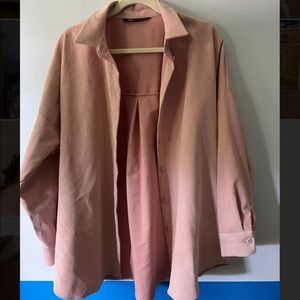 Zara button up corduroy shirt